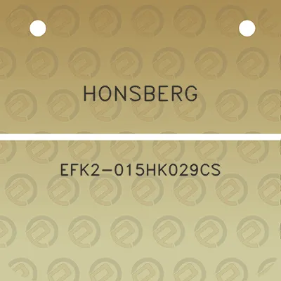 honsberg-efk2-015hk029cs