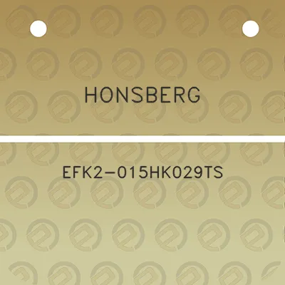 honsberg-efk2-015hk029ts