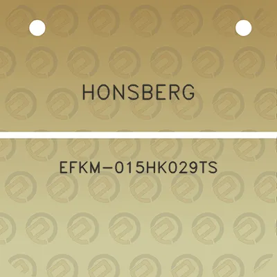 honsberg-efkm-015hk029ts