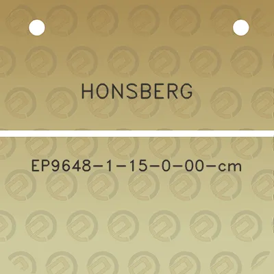 honsberg-ep9648-1-15-0-00-cm