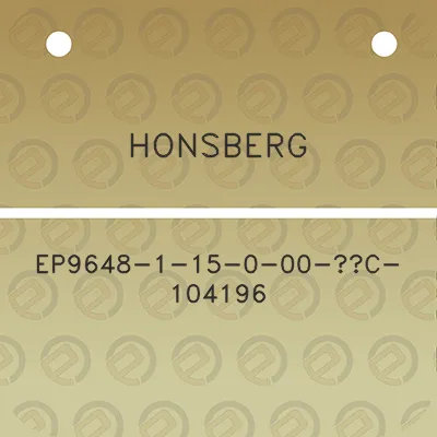 honsberg-ep9648-1-15-0-00-c-104196