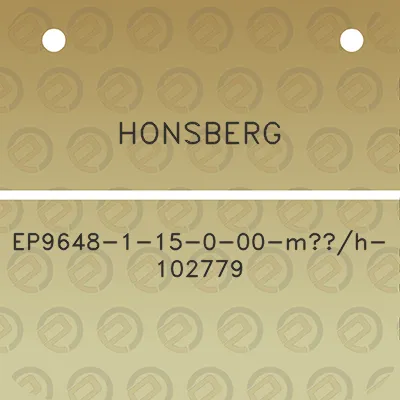 honsberg-ep9648-1-15-0-00-m3h-102779