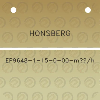 honsberg-ep9648-1-15-0-00-m3h