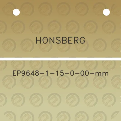 honsberg-ep9648-1-15-0-00-mm