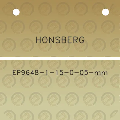 honsberg-ep9648-1-15-0-05-mm