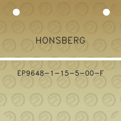 honsberg-ep9648-1-15-5-00-f