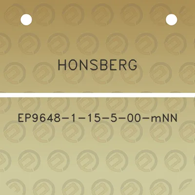 honsberg-ep9648-1-15-5-00-mnn