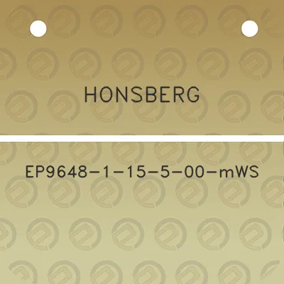 honsberg-ep9648-1-15-5-00-mws