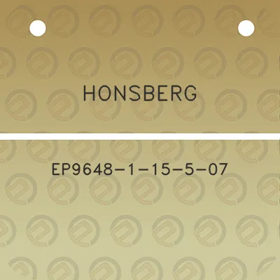 honsberg-ep9648-1-15-5-07