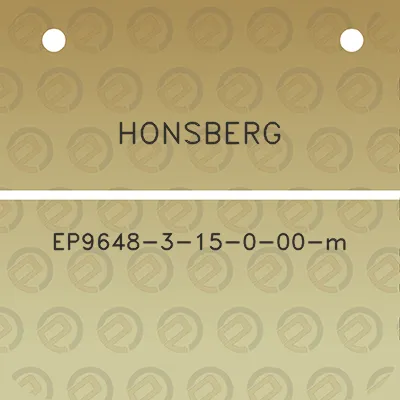 honsberg-ep9648-3-15-0-00-m