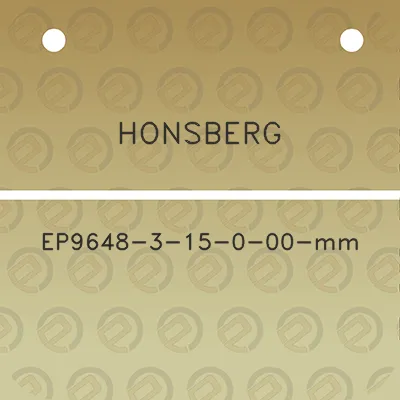 honsberg-ep9648-3-15-0-00-mm