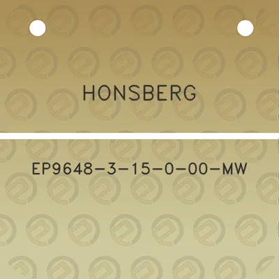 honsberg-ep9648-3-15-0-00-mw