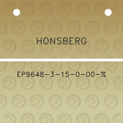 honsberg-ep9648-3-15-0-00