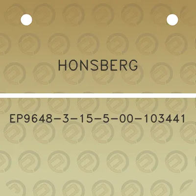 honsberg-ep9648-3-15-5-00-103441