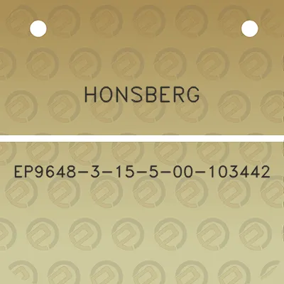 honsberg-ep9648-3-15-5-00-103442