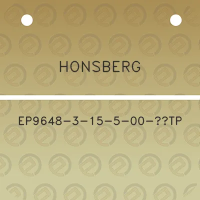 honsberg-ep9648-3-15-5-00-tp