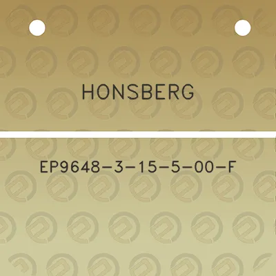 honsberg-ep9648-3-15-5-00-f