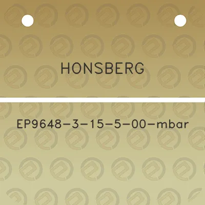 honsberg-ep9648-3-15-5-00-mbar