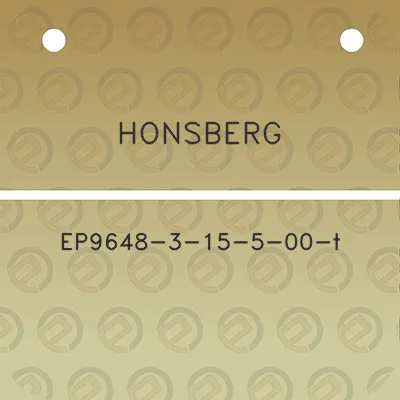 honsberg-ep9648-3-15-5-00-t