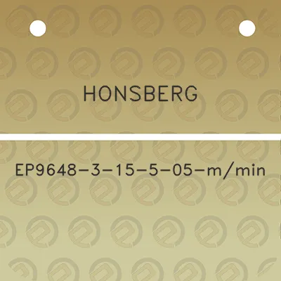 honsberg-ep9648-3-15-5-05-mmin