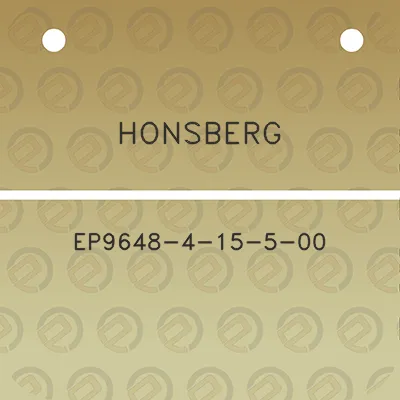 honsberg-ep9648-4-15-5-00