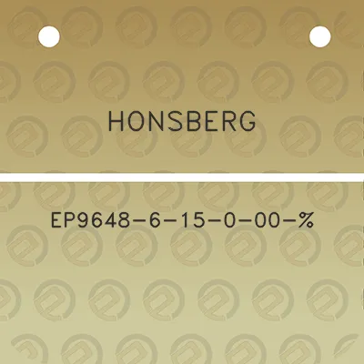 honsberg-ep9648-6-15-0-00