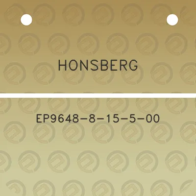 honsberg-ep9648-8-15-5-00