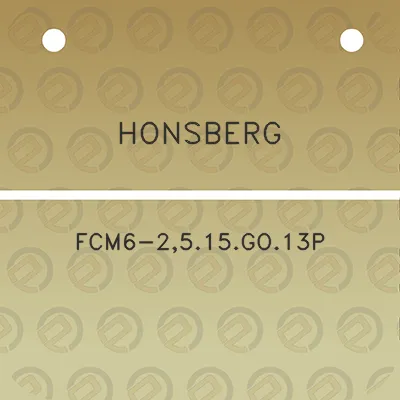 honsberg-fcm6-2515go13p