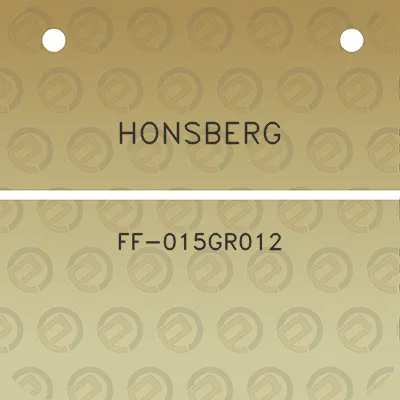 honsberg-ff-015gr012