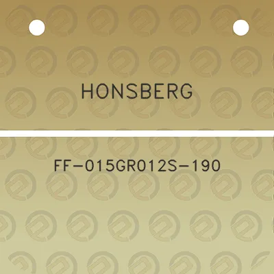 honsberg-ff-015gr012s-190