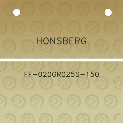 honsberg-ff-020gr025s-150