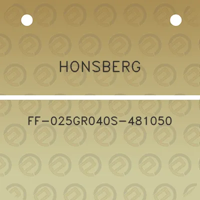 honsberg-ff-025gr040s-481050