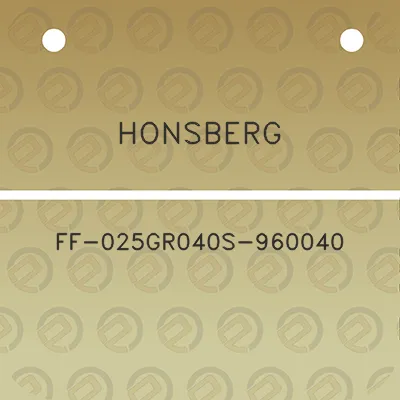 honsberg-ff-025gr040s-960040