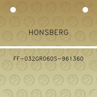 honsberg-ff-032gr060s-961360