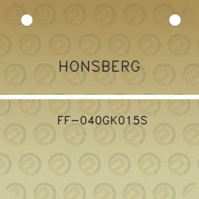 honsberg-ff-040gk015s