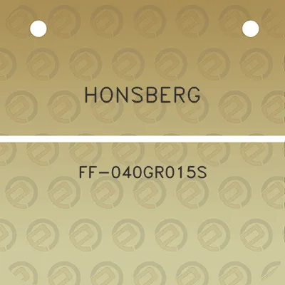 honsberg-ff-040gr015s