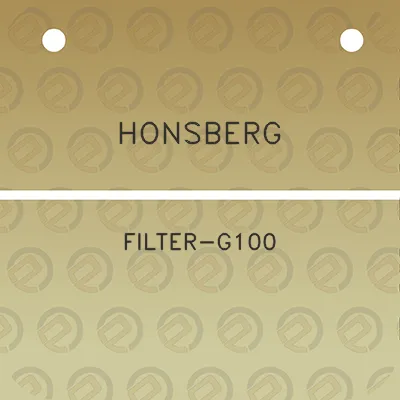 honsberg-filter-g100