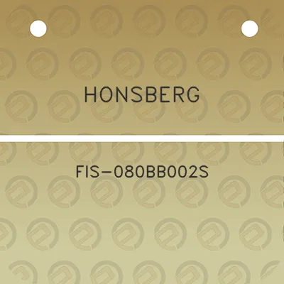 honsberg-fis-080bb002s