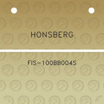 honsberg-fis-100bb004s