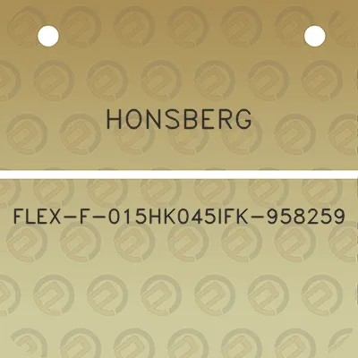 honsberg-flex-f-015hk045ifk-958259