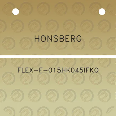 honsberg-flex-f-015hk045ifko