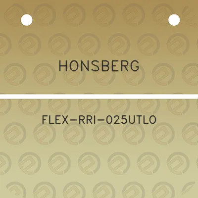 honsberg-flex-rri-025utlo