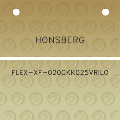 honsberg-flex-xf-020gkk025vrilo