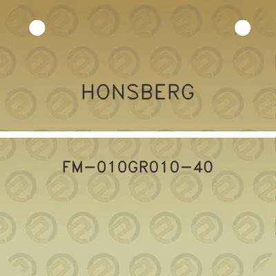 honsberg-fm-010gr010-40