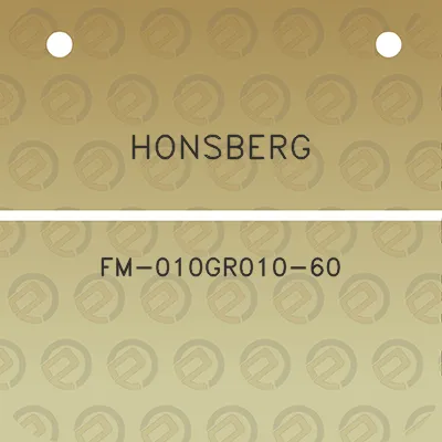 honsberg-fm-010gr010-60