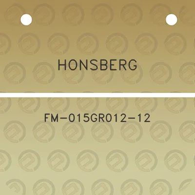 honsberg-fm-015gr012-12