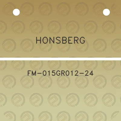 honsberg-fm-015gr012-24