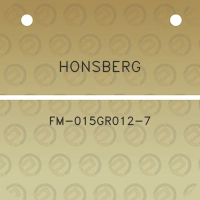 honsberg-fm-015gr012-7