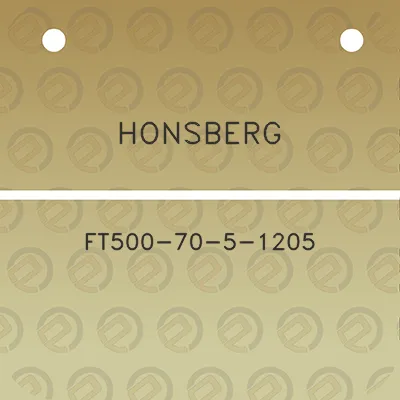 honsberg-ft500-70-5-1205