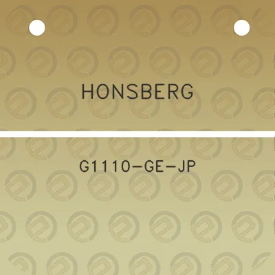 honsberg-g1110-ge-jp